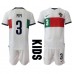 Portugal Pepe #3 Barnkläder Borta matchtröja till baby VM 2022 Kortärmad (+ Korta byxor) Billigt